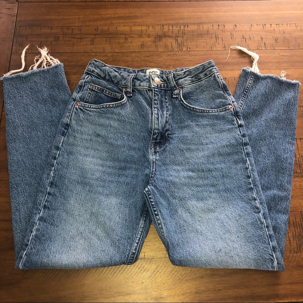 BDG urban outfitters Edie distressed bottom jeans